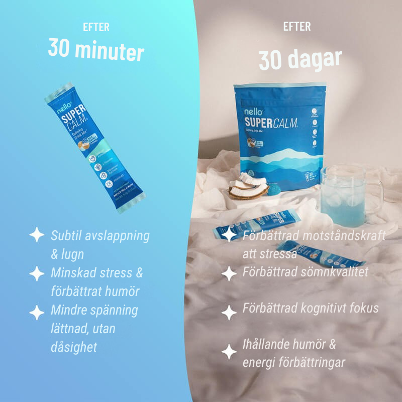 SUPERCALM - Slipp stressmage, oro och sömnlösa nätter